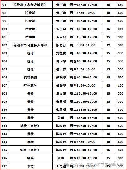 【本地资讯】天津市和平区老年大学2026年开学时间及上课地点